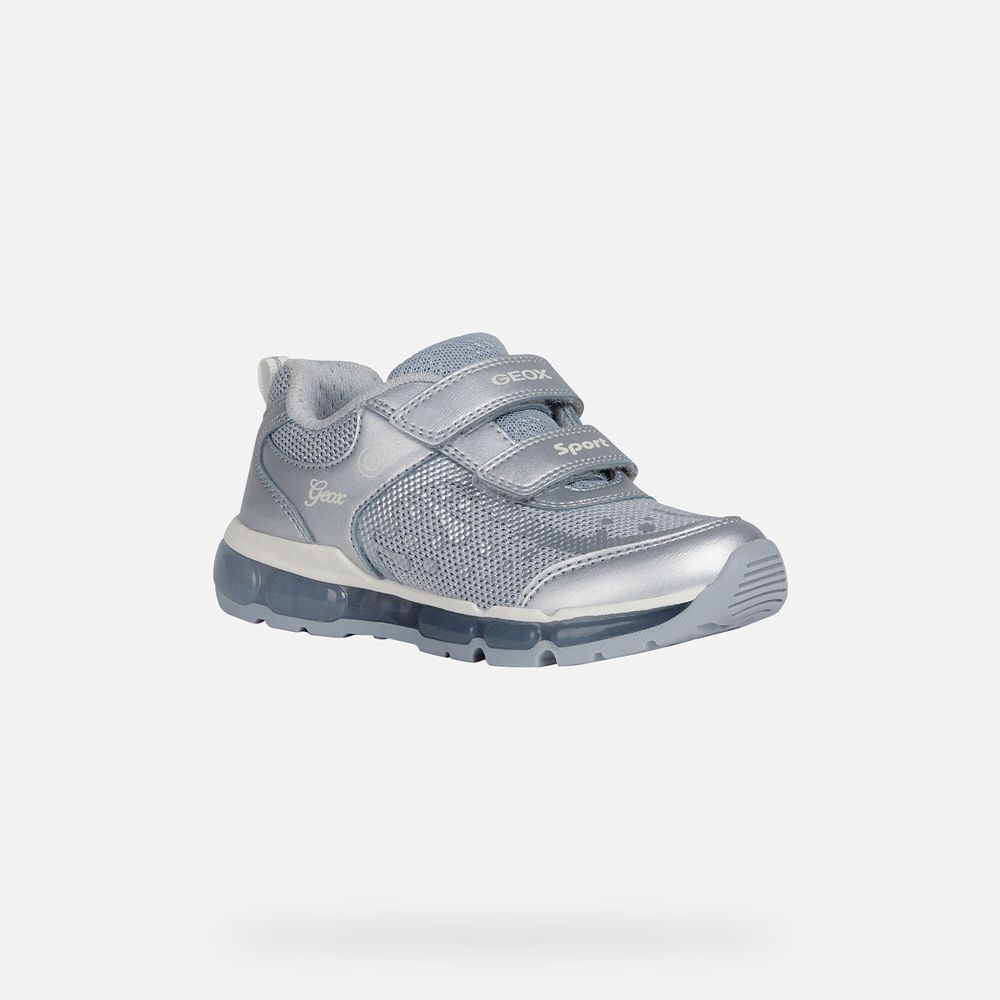 Geox Sneakers Silver Android - Geox Girls Shoes - ACDNHS250